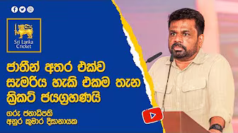 ජාතීන් අතර එක්ව සැමරිය හැකි එකම තැන ක්රිකට් ජයග්රහණයි