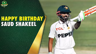 Saud Shakeel's maiden fifty on Test debut & quality century against England 🏏 background