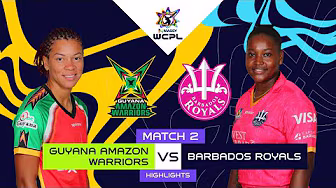 Highlights | Guyana Amazon Warriors Women vs Barbados Royals Women | WCPL 2025