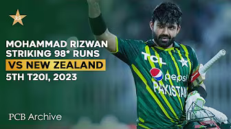 PCB Archive - Mohammad Rizwan Striking 9️⃣8️⃣* Runs in Rawalpindi | PAK vs NZ 5th T20I 2023 | M2B2A
