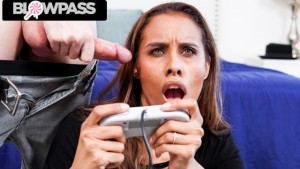 Blowpass - Gamer Girl Stepmom Sucking My Dick And Gaming AT THE SAME TIME