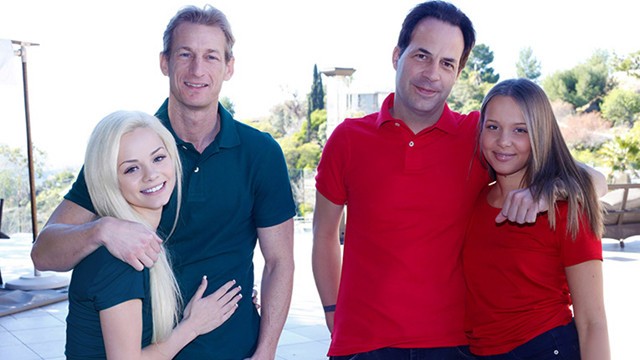 Summer Vacation Turns Taboo - Stepdads Eric and Tom Trade Stepdaughters for a Night of Passion