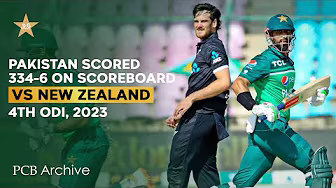PCB Archive - Pakistan Puts a Strong Total on Scoreboard | PAK vs NZ 4th ODI 2023 | M2B2A
