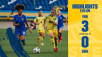 Highlights F19-EM | Frankrike–Sverige 3–0 background