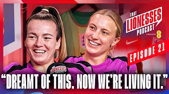 Lauren & Aggie: The Final, Childhood Throwbacks & Reggie! | That Lionesses Podcast Connected by EE backdrop