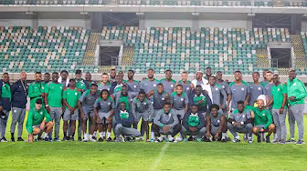 Super Eagles Final Training | Pre-Rwanda Game | Uyo | Sept 5, 2025 background
