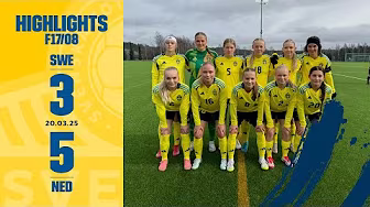Highlights F17/08 Sverige-Nederländerna 3-5 background