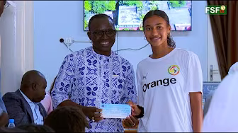 CAN féminine Maroc 2024: le Président Augustin Senghor rend visite aux lionnes avant leur départ_WO