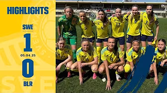 Highlights F19/06 Sverige-Belarus 1-0