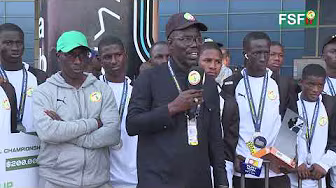Acceuil des U15 à l’Aeroport Blaise Diagne " WOLOF" background