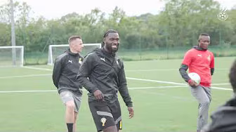 BLACK STARS FIRST TRAINING IN LONDON AHEAD OF FIRST UNITY GAME AGAINST NIGERIA background