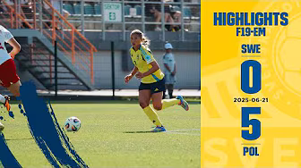 Highlights F19-EM | Sverige–Polen 0–5 backdrop