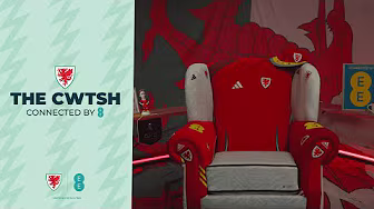 Cymru Squad: Best bits and behind the scenes at #WEURO2025 🎬✨ | The Cwtsh connected by EE background