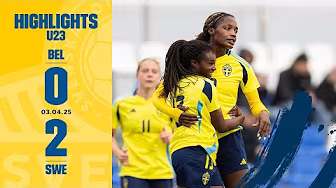 Highlights U23 Belgien–Sverige 0–2 background