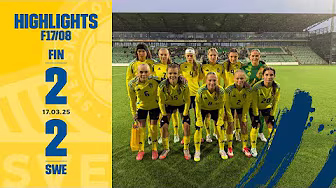Highlights F17/08 Finland-Sverige 2-2 background