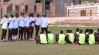 CAN U-20 - Egypt 25: Séance d'entraînement veille de match Sénégal vs Centrafrique