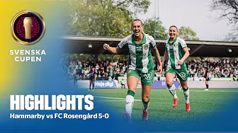 Highlights: Hammarby - FC Rosengård 5-0 | Svenska Cupen dam 2025 | Semifinal background