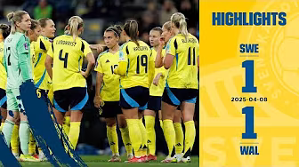 Missräkning för damlandslaget | Sverige-Wales 1-1| Highlights background