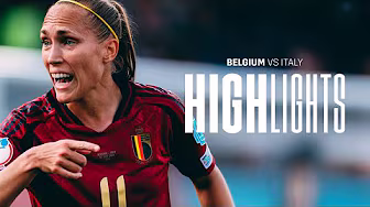 Belgium 0-1 Italy | Defeated #WEURO2025 opener | #REDFLAMES | #WEURO2025 background