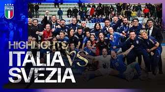 Highlights: Italia-Svezia 5-4 | Futsal Femminile | Qualificazioni Mondiali 2025 backdrop