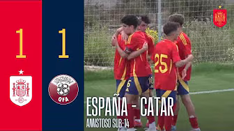 RESUMEN | Partido Internacional Amistoso sub-14 | España 1-1 Catar | 🔴 SEFUTBOL