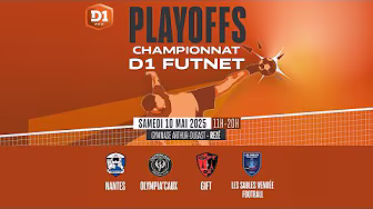 Futnet D1 Playoffs - Demi finale : Nantes Laetitia Tennis Ballon VS GIFT Issy-les-Moulineaux background