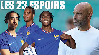 Les 23 joueurs sélectionnés par Gérald Baticle avec les ESPOIRS
