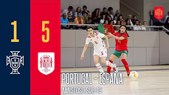 RESUMEN | FÚTBOL SALA SUB-19 FEMENINO | Portugal 1-5 España | 🔴 SEFUTBOL background