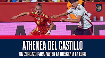 Athenea del Castillo: un zurdazo para meter la directa a la EURO. | 🔴 SEFUTBOL