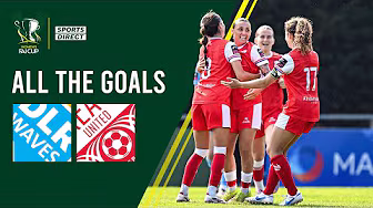 DLR Waves 0-2 Treaty United | Sports Direct Women's FAI Cup Quarter-Final | All The Goals background