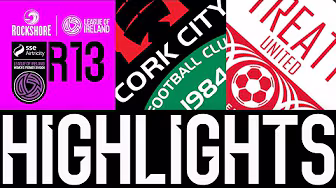 SSE Airtricity Women's Premier Division | Round 13 | Cork City 1-3 Treaty United | Highlights backdrop