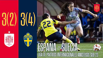 RESUMEN | Liga de partidos internacionales amistosos sub-23 | España 3 (2)-(4) 3 Suecia | 🔴 SEFUTBOL