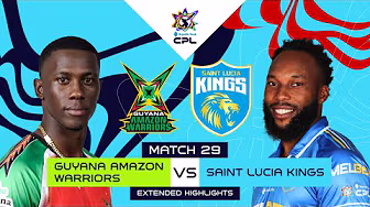Extended Match Highlights | Guyana Amazon Warriors vs Saint Lucia Kings | CPL 2025