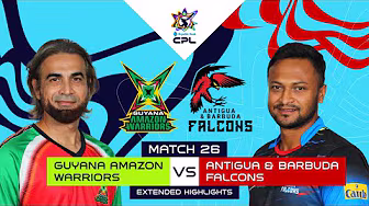 Extended Match Highlights | Guyana Amazon Warriors vs Antigua & Barbuda Falcons | CPL 2025