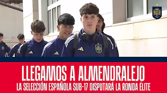 La Selección Española sub-17 ya está en Almendralejo para disputar la Ronda Élite | 🔴 SEFUTBOL background