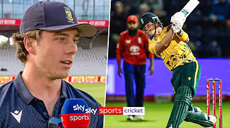 Dewald Brevis reacts to becoming the MOST expensive player in SA20 history 🇿🇦💰