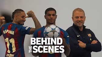BEHIND THE SCENES OF UEFA 2025/26 PHOTO SHOOT | FC BARCELONA 🔵🔴 backdrop
