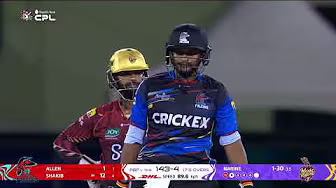 Shakib Al Hasan's SMASHES 18 Runs from Sunil Narine Over! | CPL 2025