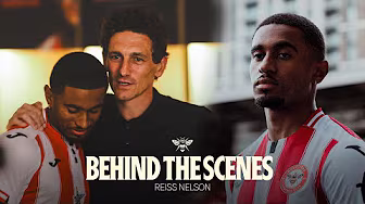 We're vlogging yeah?! | BEHIND THE SCENES AT REISS NELSON'S SIGNING | Inside Brentford 📹🔴 background