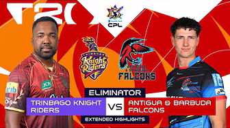 Extended Highlights | Trinbago Knight Riders vs. Antigua And Barbuda Falcons | CPL 2025 background