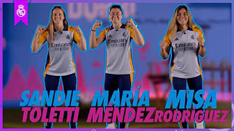 The most fun challenges with Toletti, María Méndez, and Misa! | Real Madrid x Visit Dubai backdrop