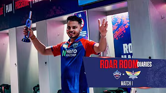 Dressing Room Roar | DCvLSG | IPL 2025