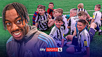 WHOLESOME ALERT! Anthony Elanga SURPRISES young Newcastle fans! ❤️ background