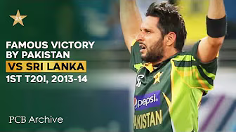 PCB Archive - Shahid Afridi Led Pakistan For Famous Victory | PAK vs SL 1st T20I 2013-14 | M9B2A background