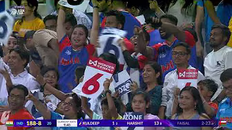 Harshit ends with a BANG! | India vs Oman | DP World Asia Cup 2025 backdrop
