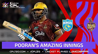 Nicholas Pooran's BRILLIANT Half-Century vs Saint Lucia! | CPL 2025 background