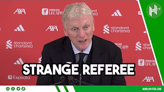 STRANGE REFEREEING | Moyes NOT HAPPY with decisions | Liverpool 2-1 Everton backdrop