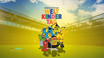 BVB x Sesamstraße I Gemeinsam zum Weltkindertag background