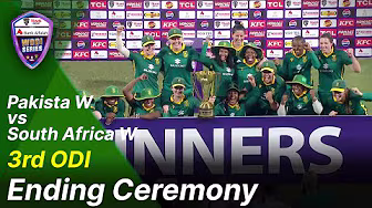Ending Ceremony | Pakistan Women vs South Africa Women | 3rd ODI, 2025 | PCB | M201U backdrop