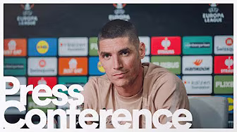 Nikola Milenković Press Conference 🎙️ | Real Betis v Forest | UEFA Europa League background